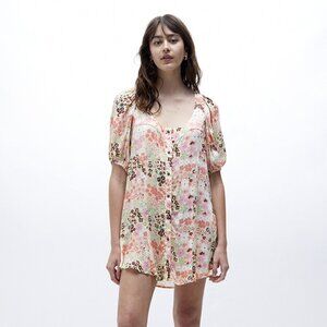 EUC Free People Callie Printed Tunic Dress